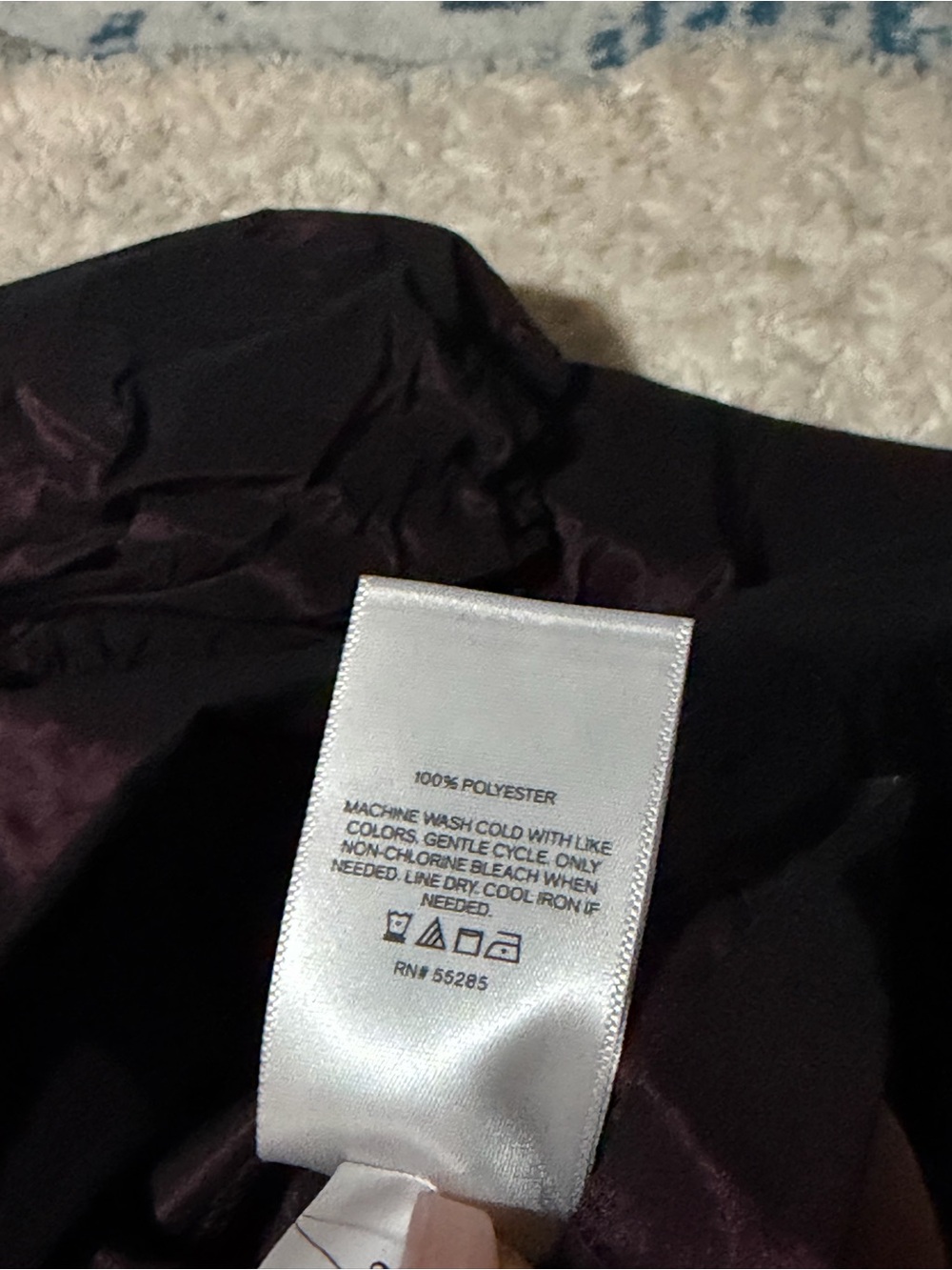 NWT Express Burgundy Puff Sleeve Blouse Size Small - Picture 5 of 5